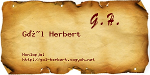 Gál Herbert névjegykártya